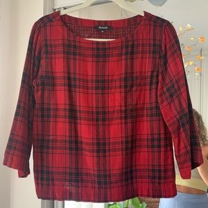 Madewell Flannel Top